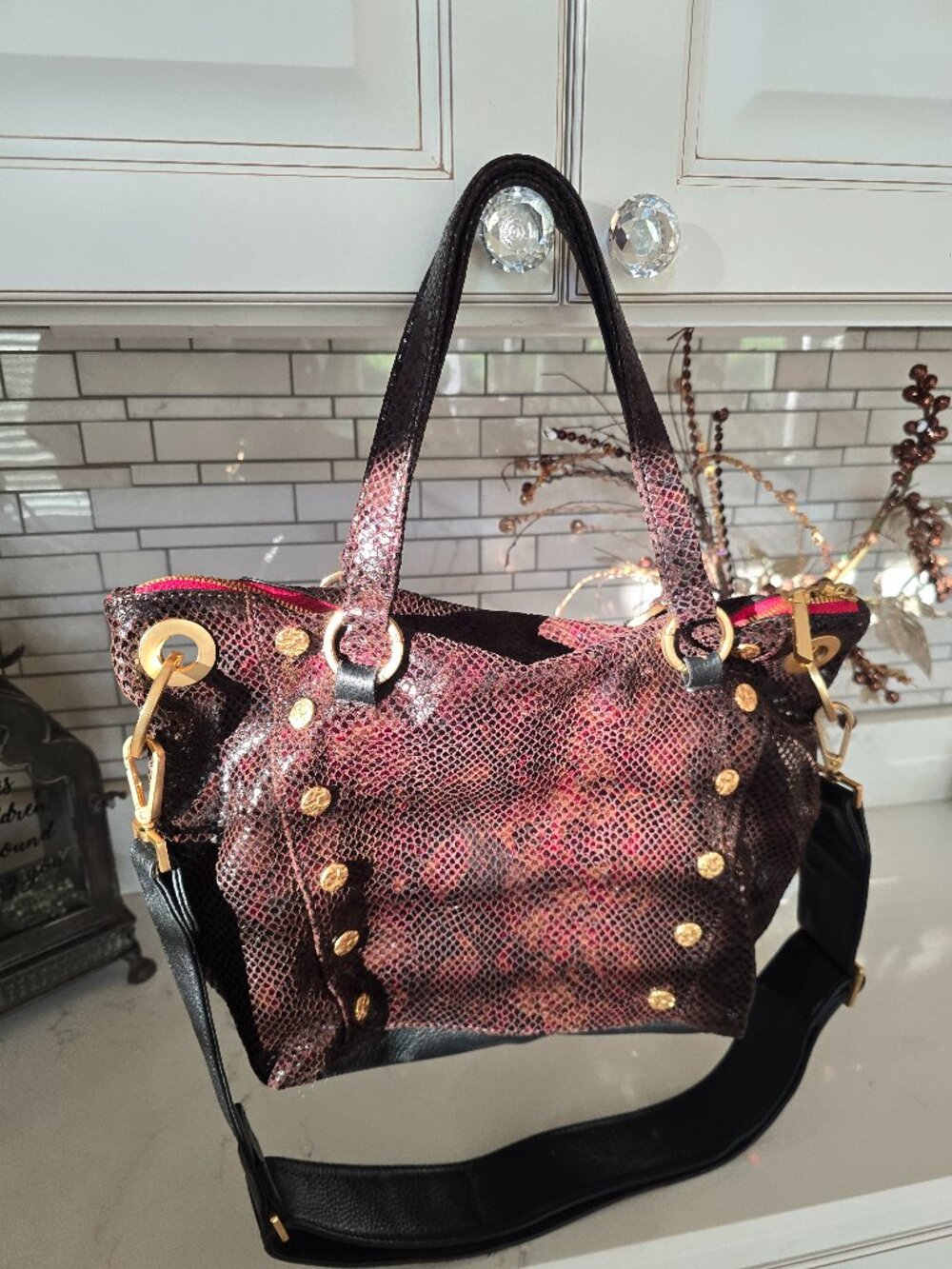 Gorgeous hard to find Hammitt Bronze,  Black, Gold and Maroon Set